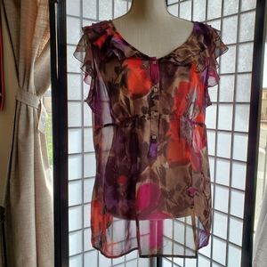 Floral Sheer Top